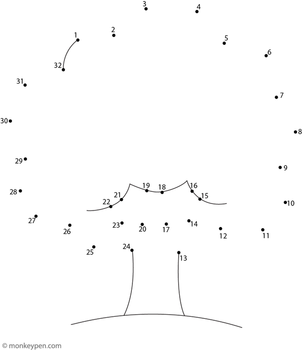 A leaf-filled tree with a strong trunk appears as children connect the dots in this nature-inspired activity.