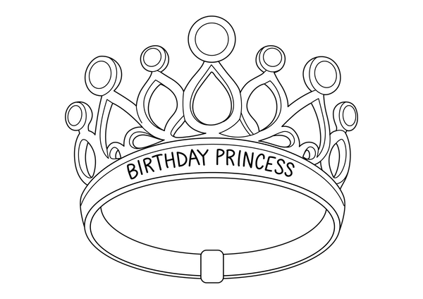 Birthday Party Coloring Book – PDF