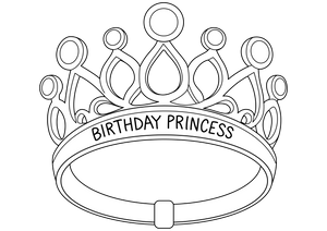 Birthday Crown Or Tiara coloring page – fun and educational printable for children