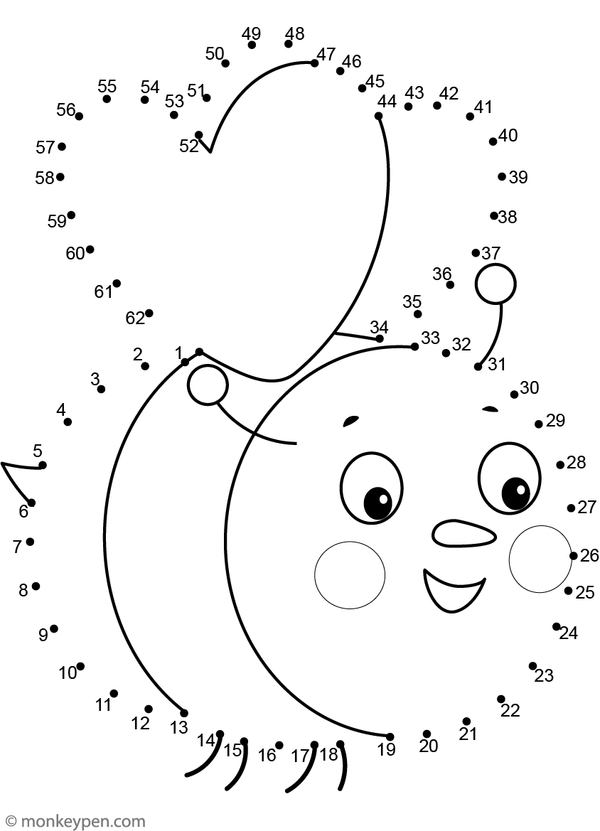 A cheerful honey bee with wings and stripes appears as children connect the dots in this engaging learning sheet.
