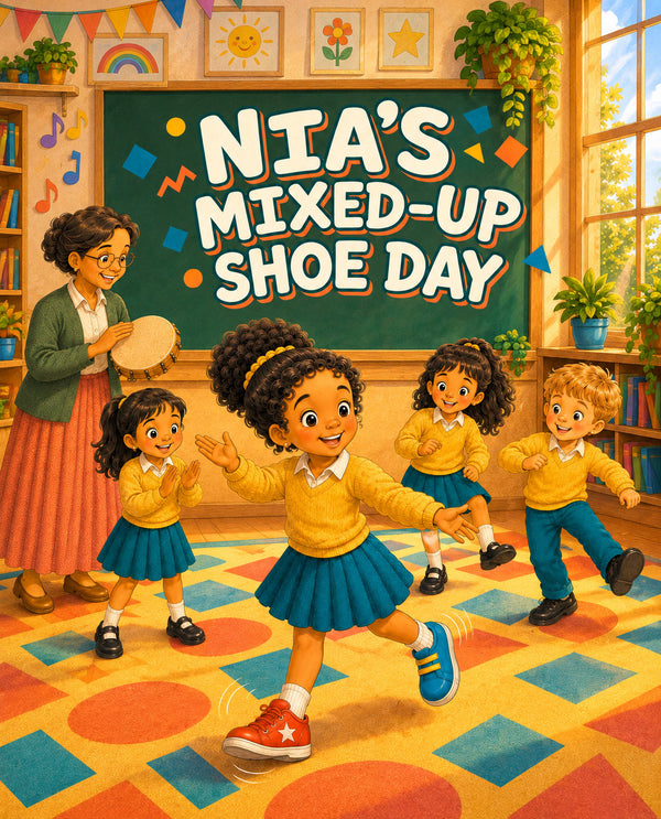 Nia's Mixed-Up Shoe Day | Free Children Book from Monkey Pen
