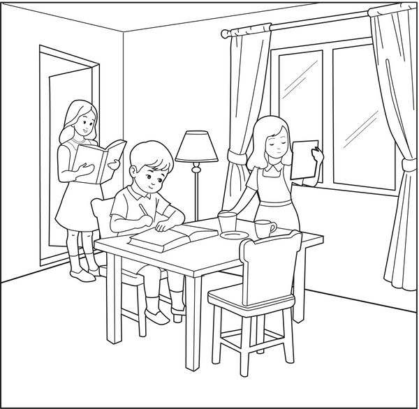 Being Responsible coloring page – fun and educational printable for children