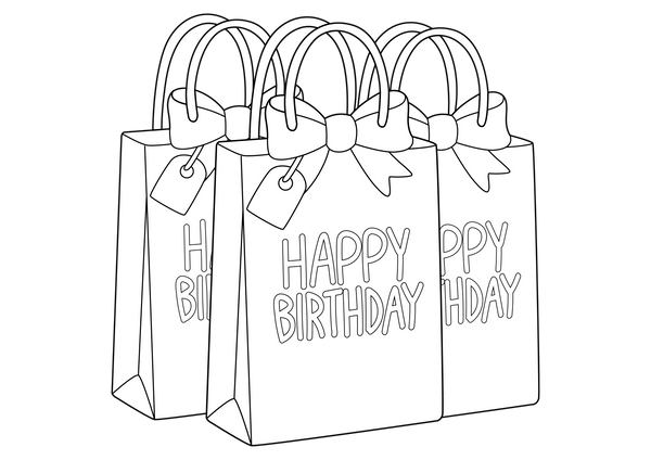 Birthday Party Coloring Book – PDF