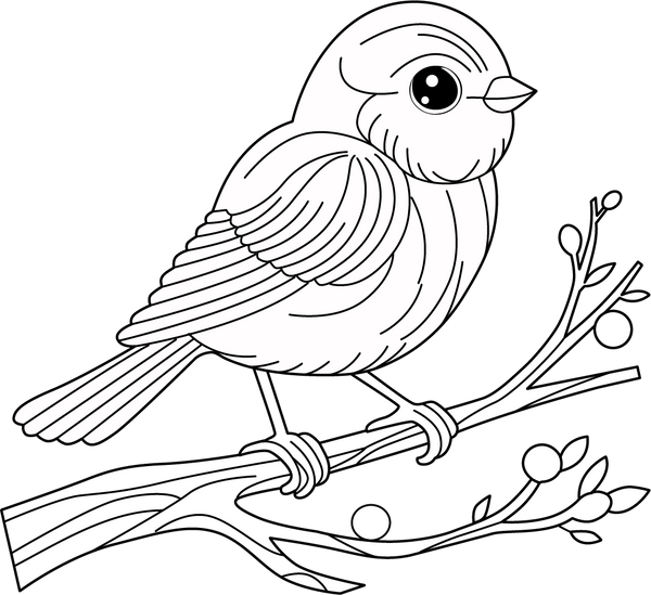 Blue Bird coloring page – fun and educational printable for children