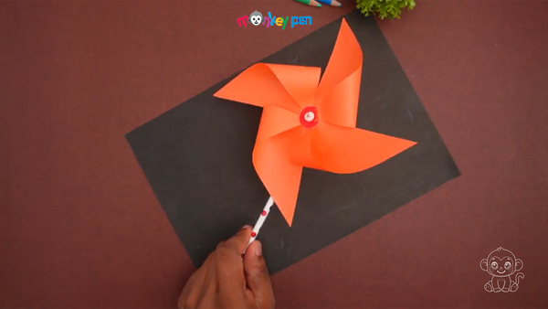 Pinwheel Craft Step 21