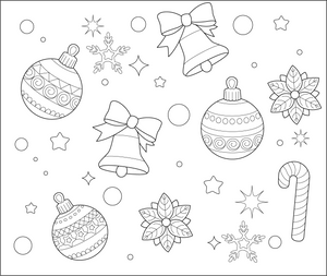 Christmas Ornaments Coloring Page – fun and educational printable for children