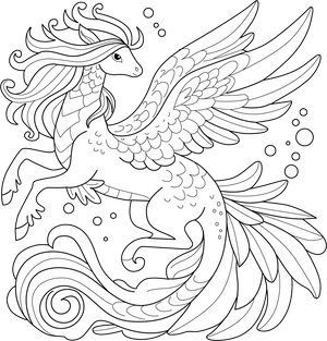 Magical Creature coloring page – fun and educational printable for children