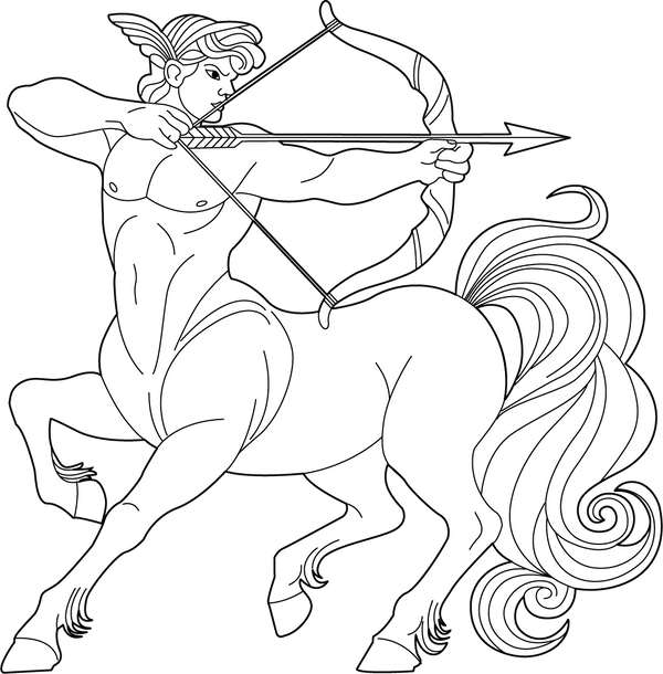 Centaur Coloring Page – fun and educational printable for children