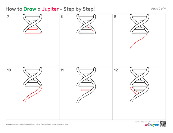 How to Draw DNA – Easy Step-by-Step Science Drawing for Kids