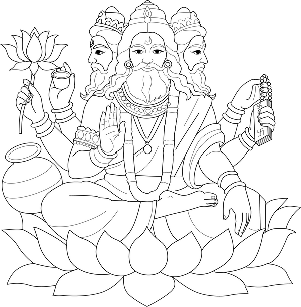 Downloadable Hindu Coloring Book