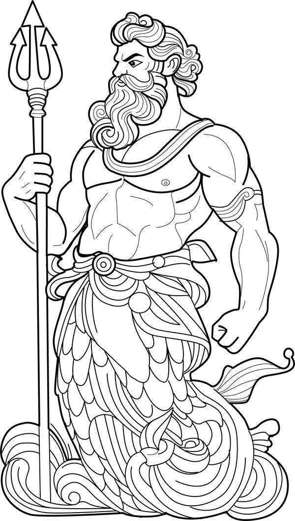 Posioden coloring page – fun and educational printable for children