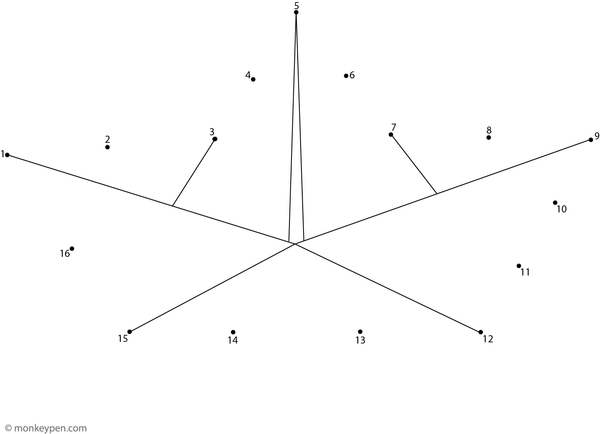 A folded paper boat takes shape as children connect the dots in this simple, creative activity sheet.