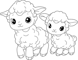 Sheep Small coloring page – fun and educational printable for children