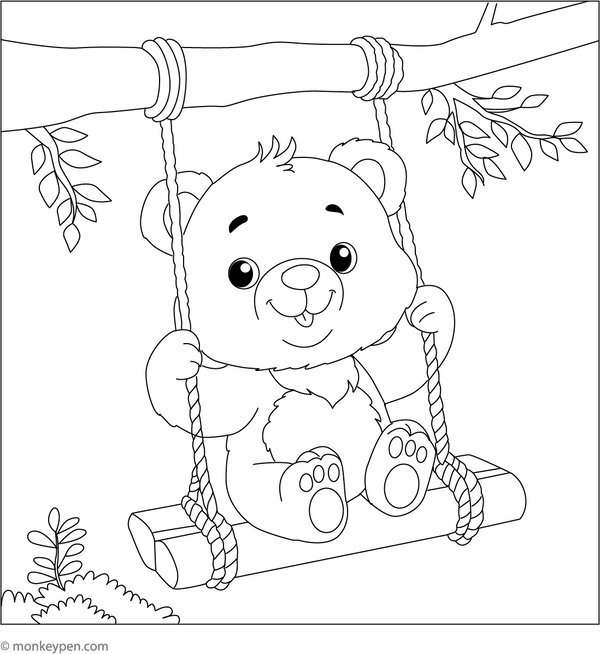 Bear Coloring Book PDF