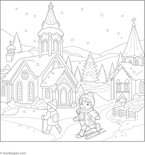 Free Christmas Coloring Book PDF