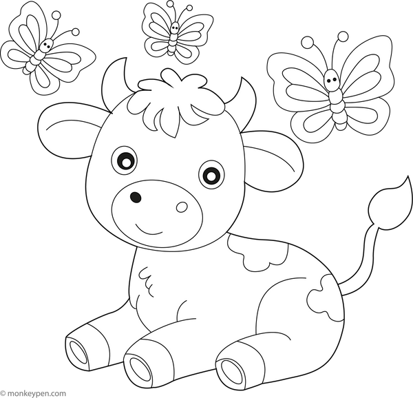 Cow Coloring Book