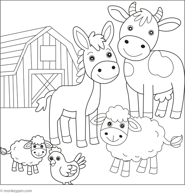 Free Printable Donkey Coloring Book PDF