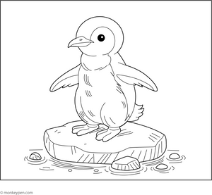 Galapagos Penguin colouring Page coloring page – free printable for kids to color and enjoy