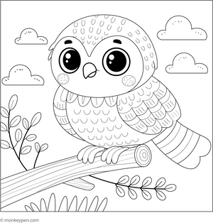 Cute Falcon coloring page – free printable for kids to color and enjoy