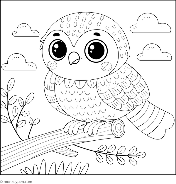 Cute Falcon coloring page – free printable for kids to color and enjoy