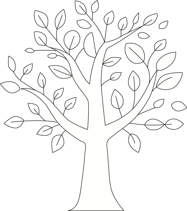 Tree Coloring Page – fun and educational printable for children