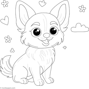 Chihuahua coloring page – free printable for kids to color and enjoy