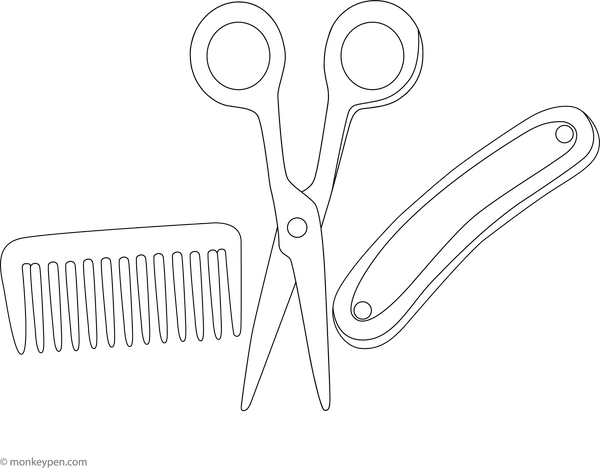 Tweezer coloring page – free printable for kids to color and enjoy