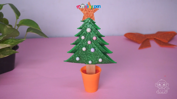 Christmas tree Craft Step 28
