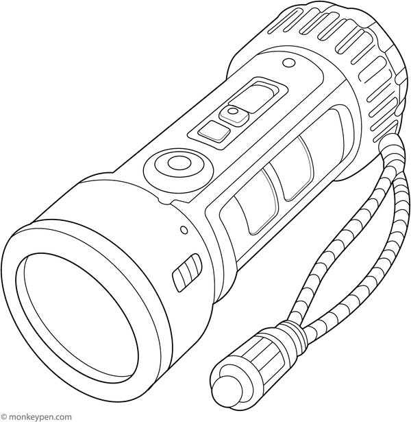 Torch Coloring Page