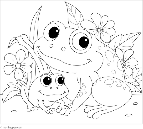 Free Amphibians Coloring Book (PDF)