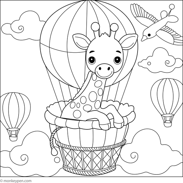 Giraffe Coloring Book