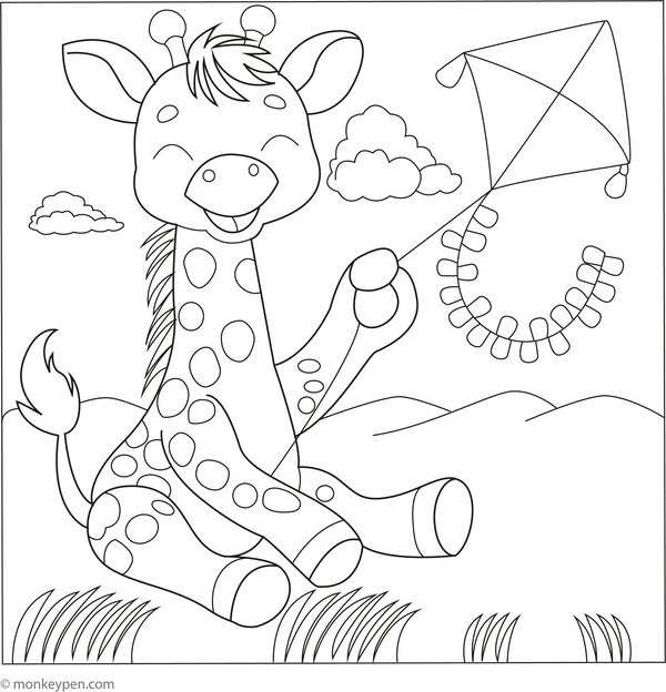 Giraffe Coloring Book