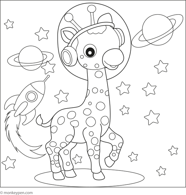 Giraffe Coloring Book