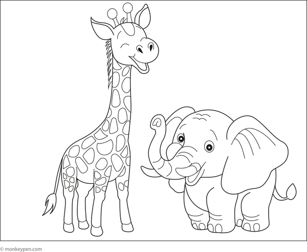 Giraffe Coloring Book