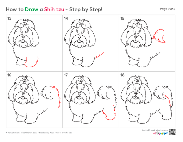 Follow this easy step-by-step guide to draw a lovable Shih Tzu with confidence.