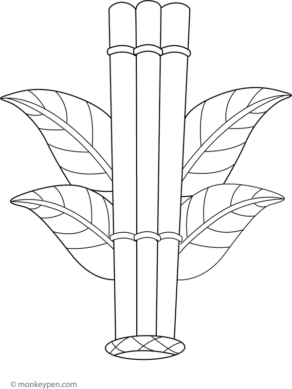Pan Flute Instrument Coloring Page