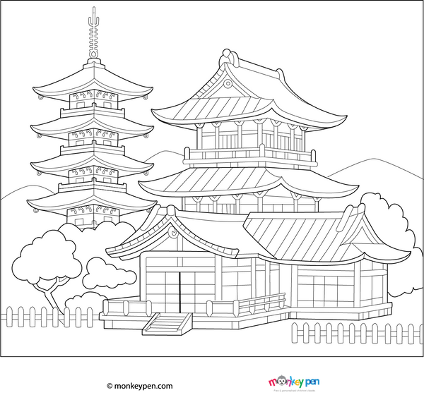 Japan Coloring Book – Printable PDF
