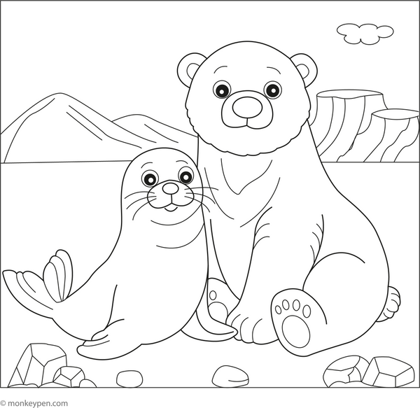 Seal Coloring Book