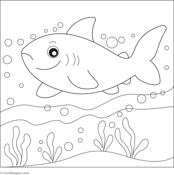Shark Coloring Book