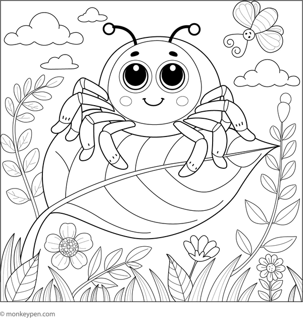 Spider Coloring Book