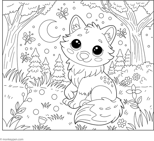 Wolf Coloring Book