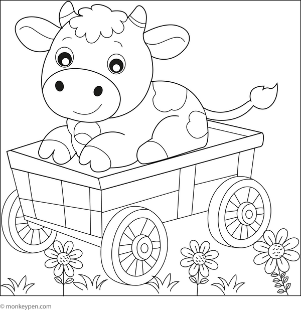 Cow Coloring Book