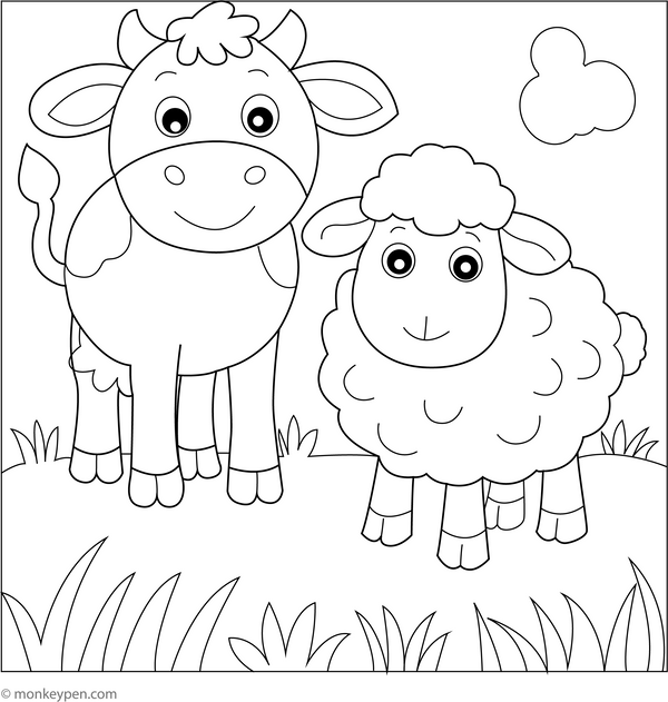 Cow Coloring Book