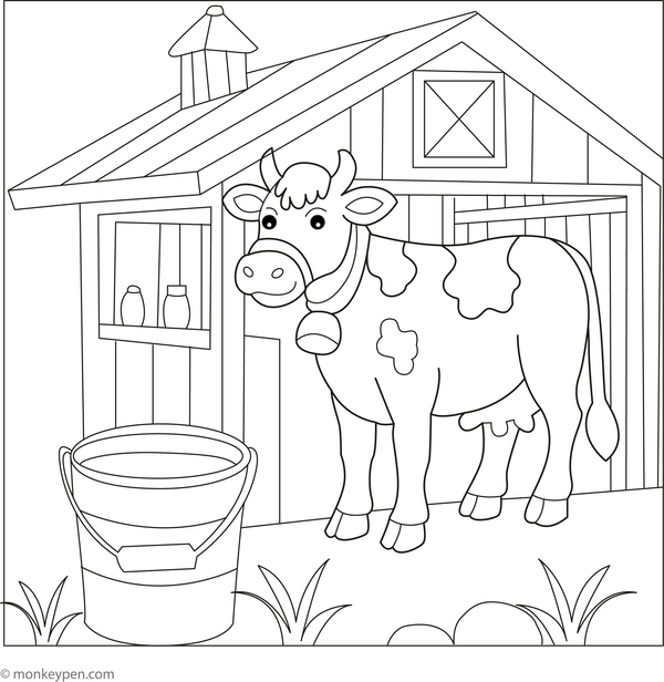 Cow Coloring Book