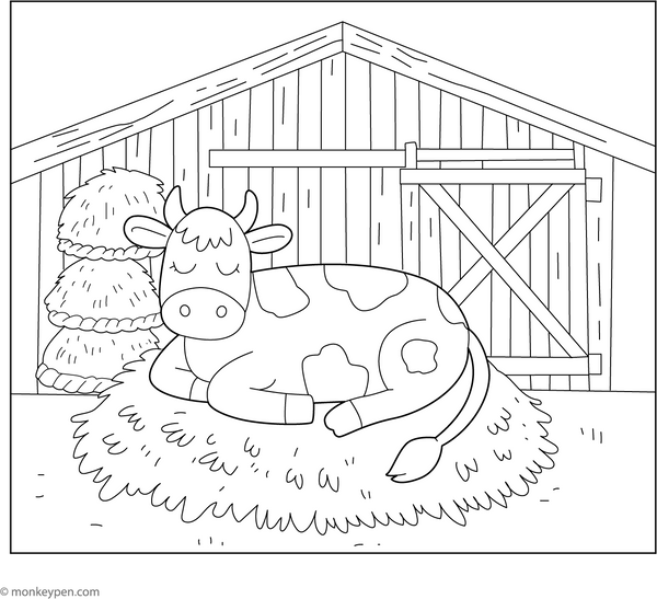 Cow Coloring Book