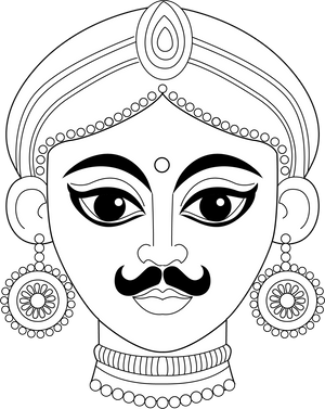 Puppet Face Coloring Page – fun and educational printable for children
