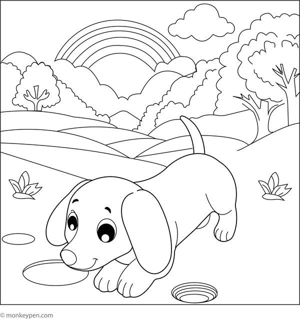 Dog Coloring Book