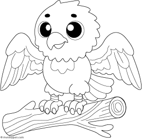 Free Eagle Coloring Book (Printable PDF)