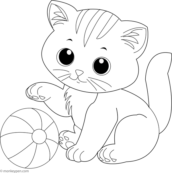 Kitten Coloring Book