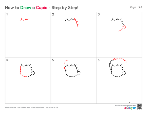 How to Draw Cupid – Easy Step-by-Step Character Drawing for Kids